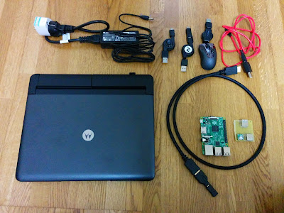 neuralassemblyのメモ: Lapdock for Motorola Atrixを使ってRaspberry Pi 2をモバイルPCにしてみた